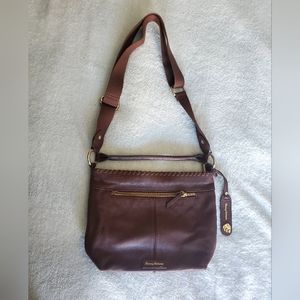 Tommy Bahama Brown Leather Purse Handbag Boho Cowgirl FLAW